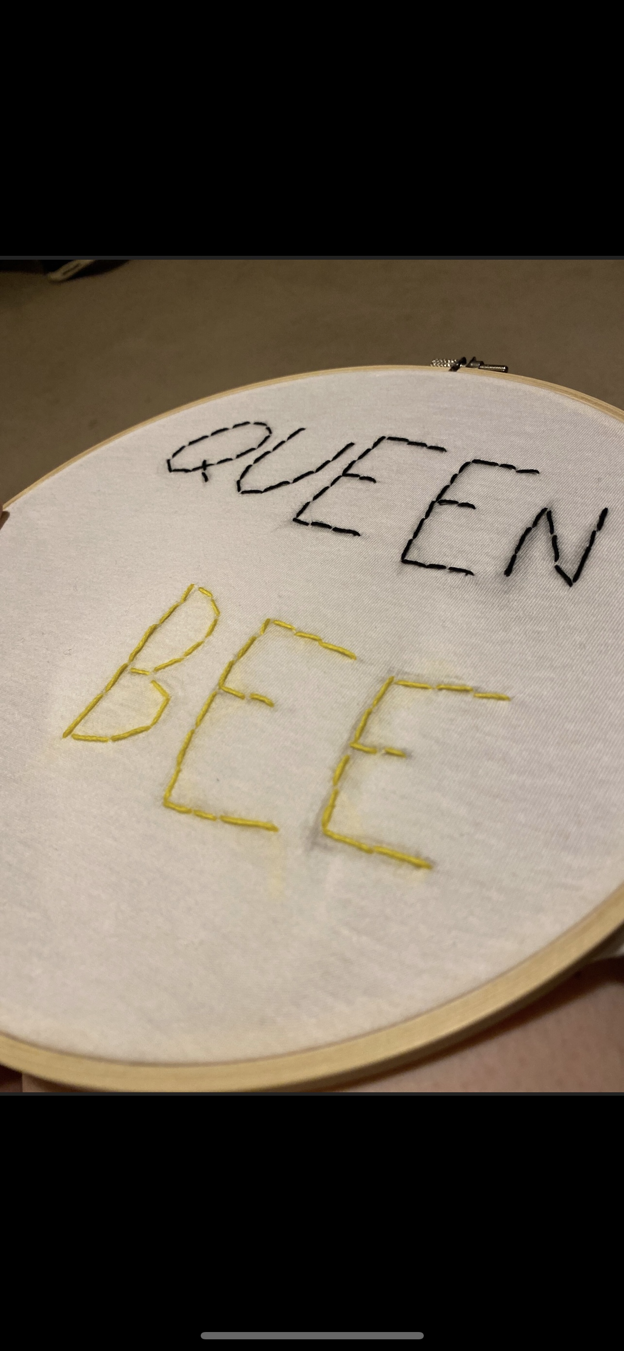 Queen bee hand embroidered T-Shirt